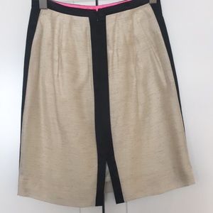 J.Crew linen silk pencil skirt